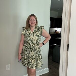 Umgee ruffle sleeve dress